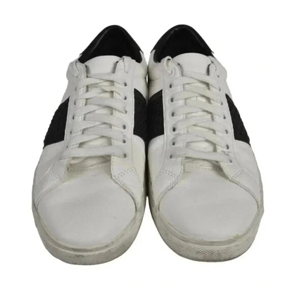 Zara Sneaker White Black Lace Up Size 43 - Picture 5 of 12
